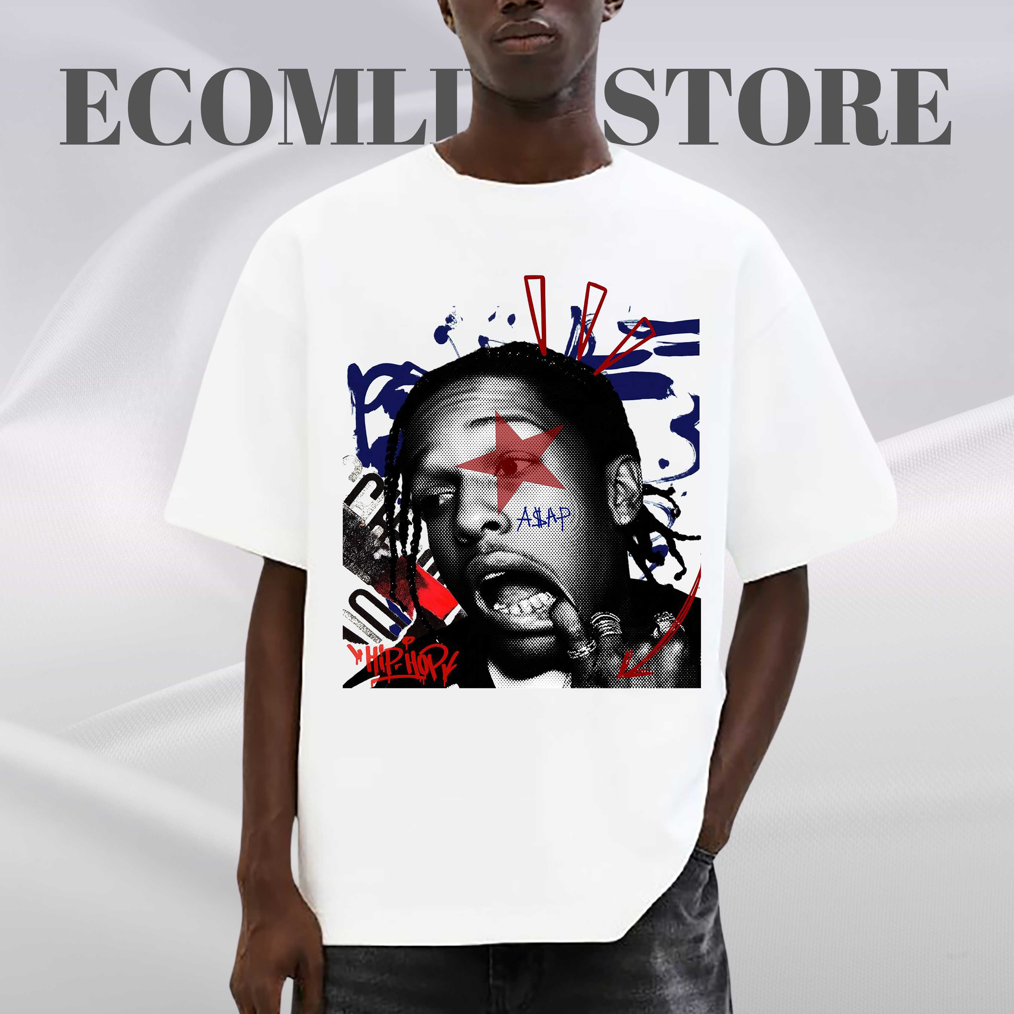 Asap Rocky Graphic Tee, Rap Streetwear Unisex Cotton Gift